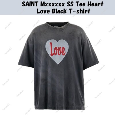 SAINT Mxxxxxx SS Tee Heart Love Black T-shirt | eBay