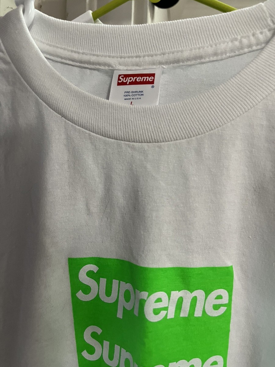 Supreme X Asspizza Triple Box Logo Longsleeve Glow in the Dark
