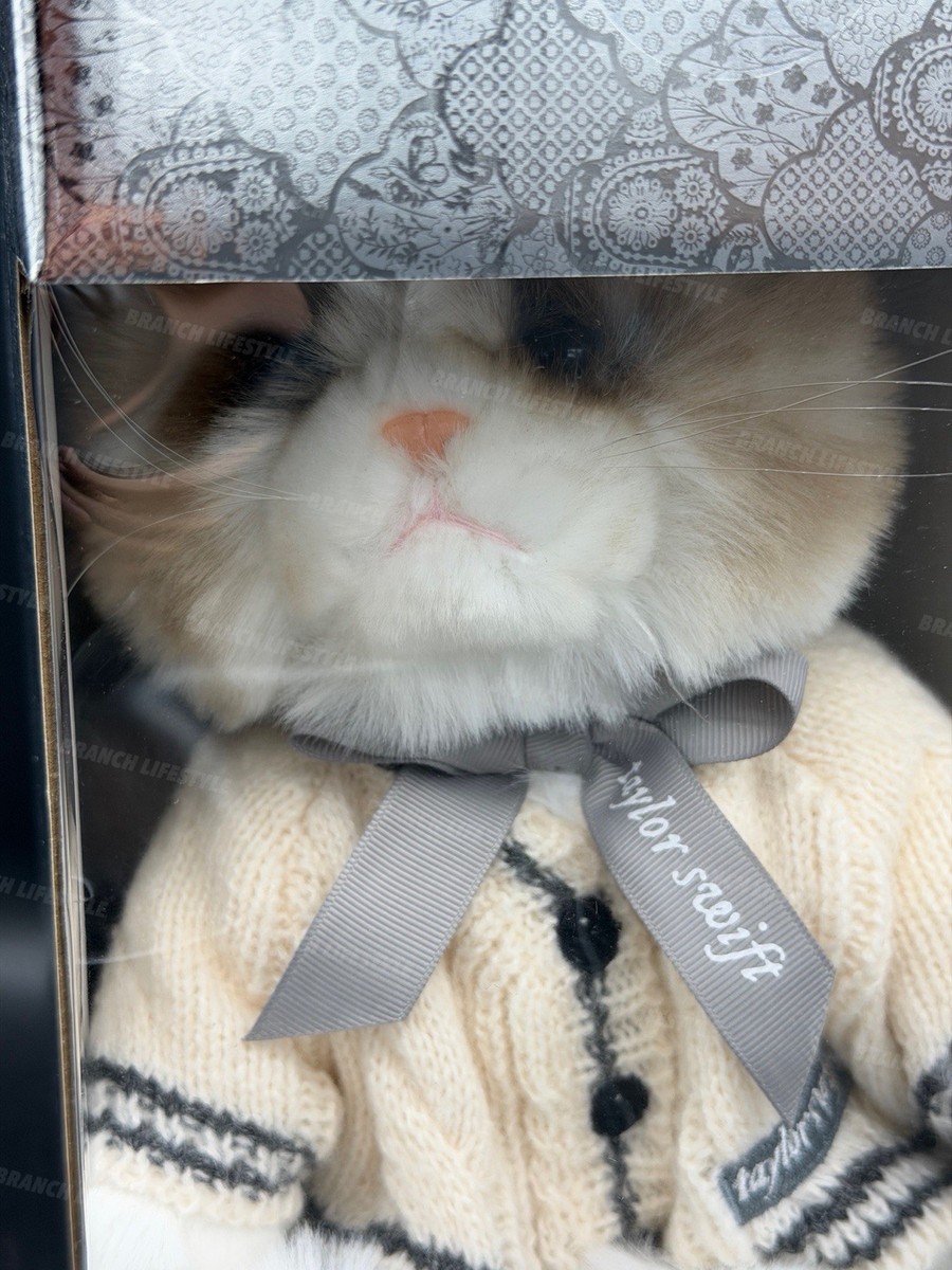 BRAND NEW Taylor Swift Folklore Album Cardigan Plush Cat IN HAND