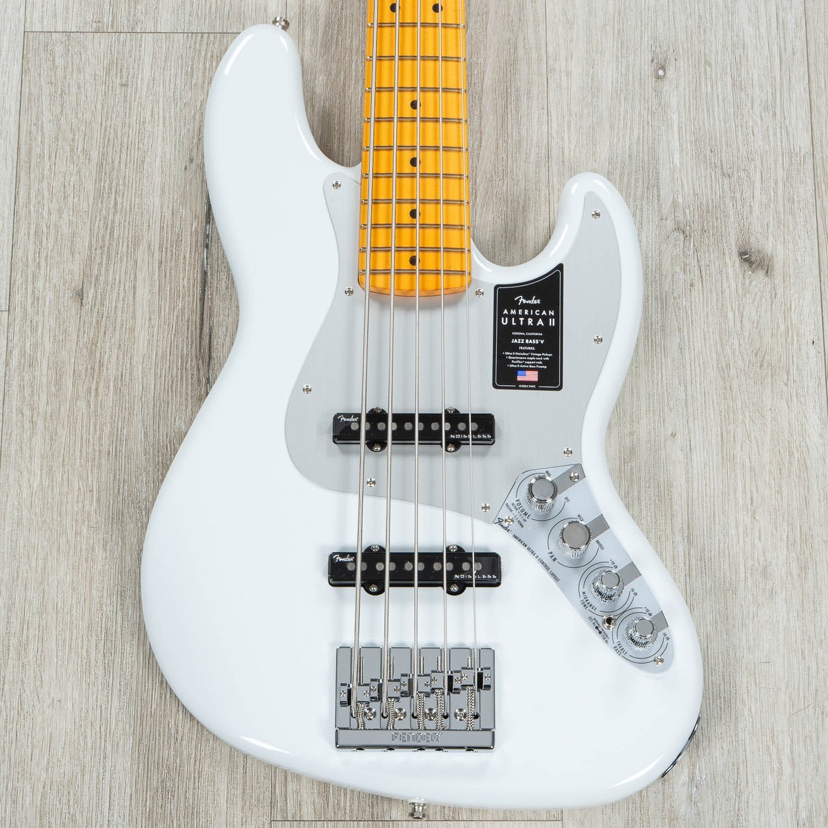 Fender American Ultra II Jazz Bass V 5-String, Maple Fingerboard