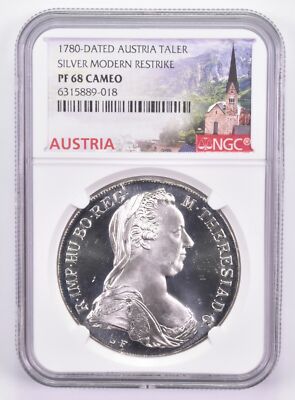 1780-Dated PF68 Cameo Austria Thaler Silver NGC Mother Theresa | eBay