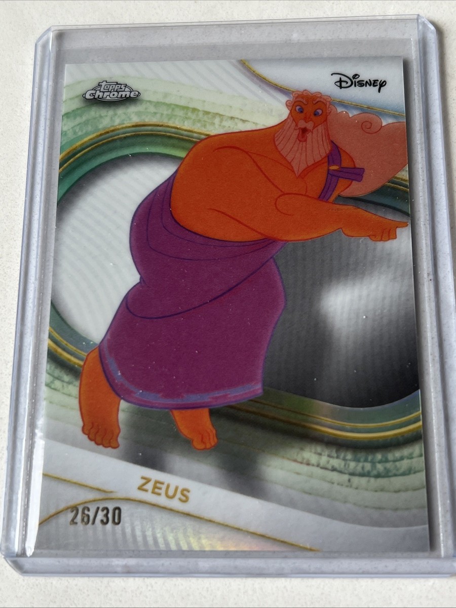 2025 Topps Chrome Disney Zeus White Refractor /30 Hercules RARE | eBay