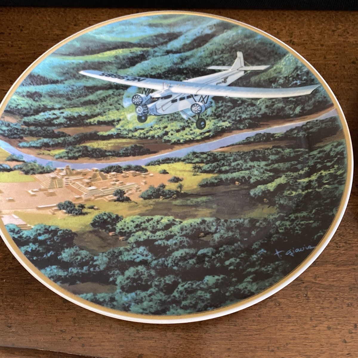 パンナム航空 絵皿 6枚セット PAN AM パンナム航空絵皿6枚セットPAN AM