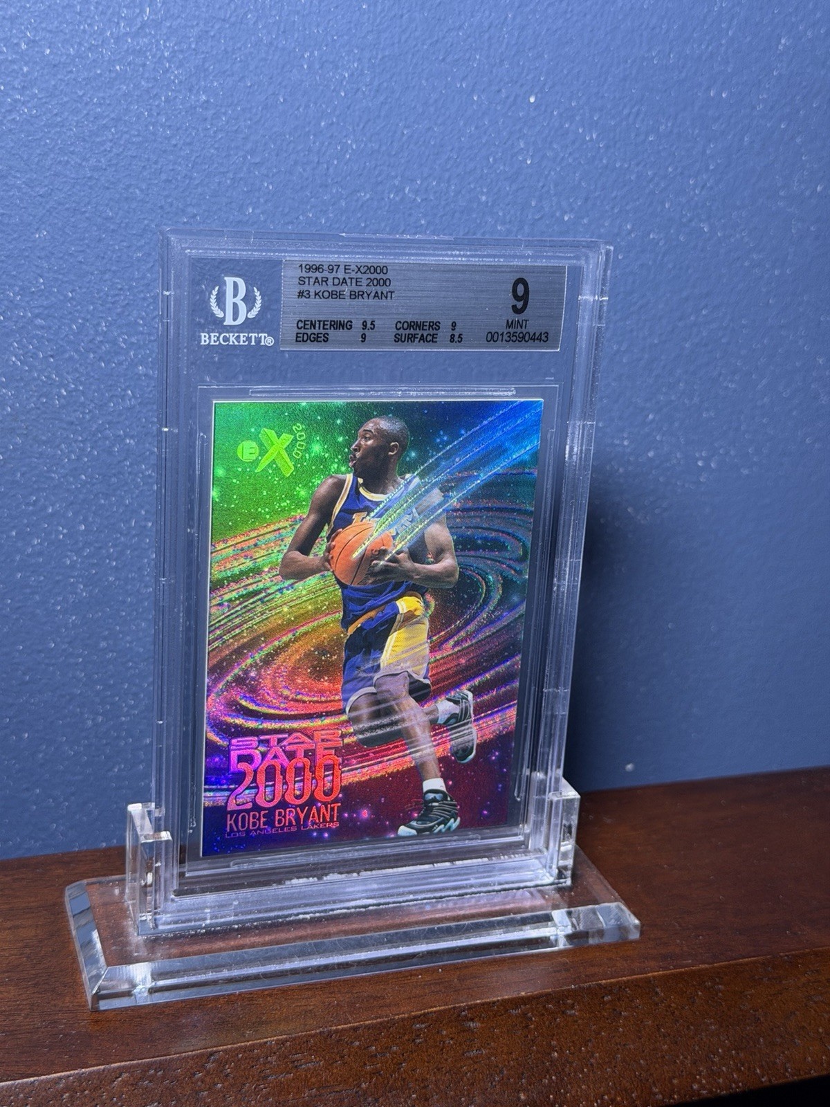 Kobe Bryant 1996 Skybox E-X2000 #3 Star Date 2000 Price Guide