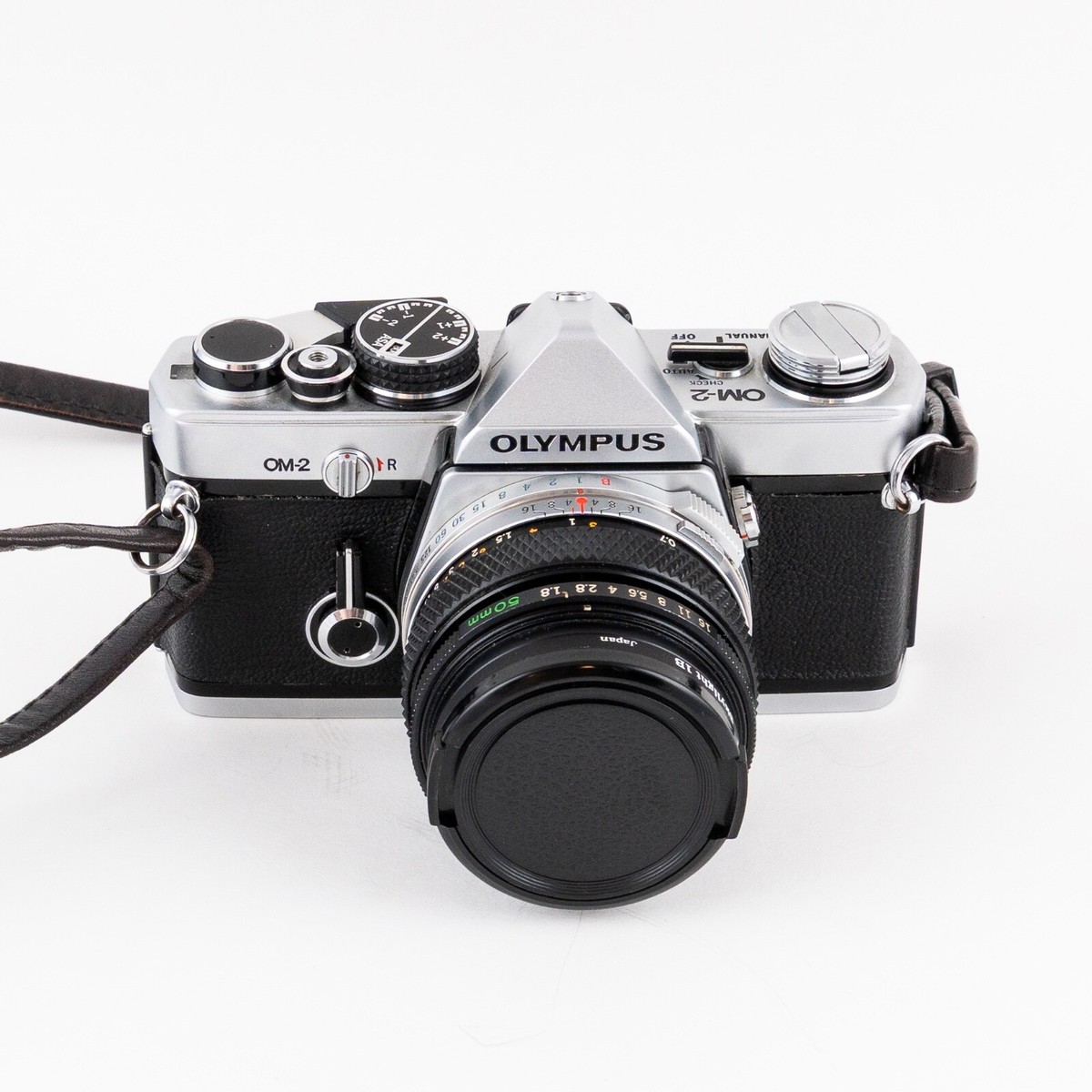 Olympus OM-2 35mm SLR Film Camera w/ Olympus F.Zuiko Auto-S 50mm