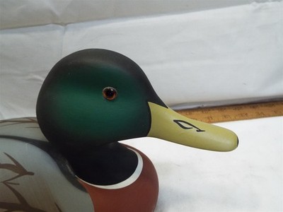Stoney Point Wooden Mallard Drake Duck Decoy Bird 1986 Model