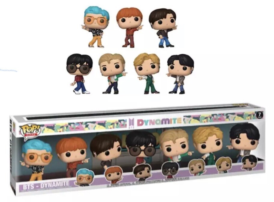 Funko BTS Dynamite Exclusive Pop! Vinyl 7-Pack Figure New Limited