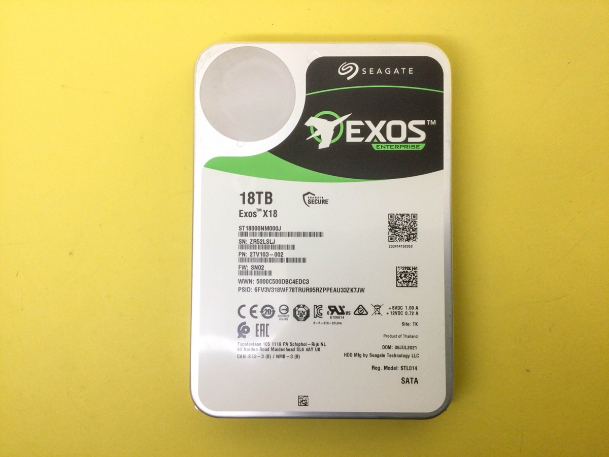 SEAGATE 18TB Exos X18 正規品 HDD SATA NAS Amazon.com: Seagate