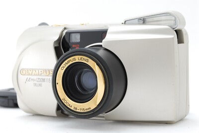 Exc+5 w/St] OLYMPUS μ mju ZOOM 115 DELUXE 35mm Point & Shoot Film