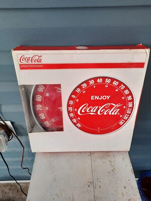 Coca-Cola レトロ温度計 直径約30cm Coca-Cola レトロ温度計 【公式通販】