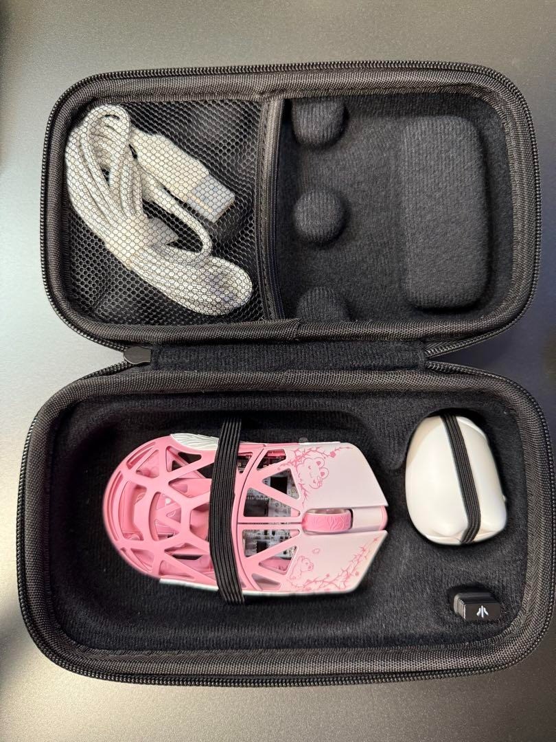 WLMOUSE BeastX Pro Tempered Pink トップ Rabbit WLMOUSE BeastX Pro