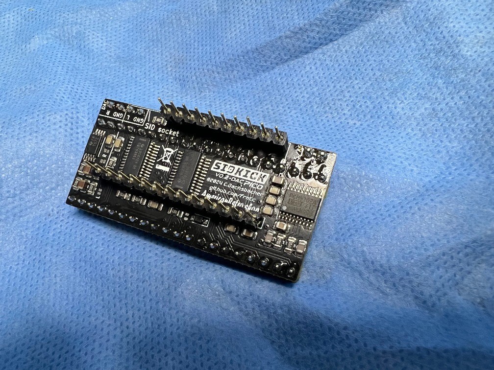 SIDKick Pico DAC Commodore 64 and 128 (C64 / C128) MOS SID 6581
