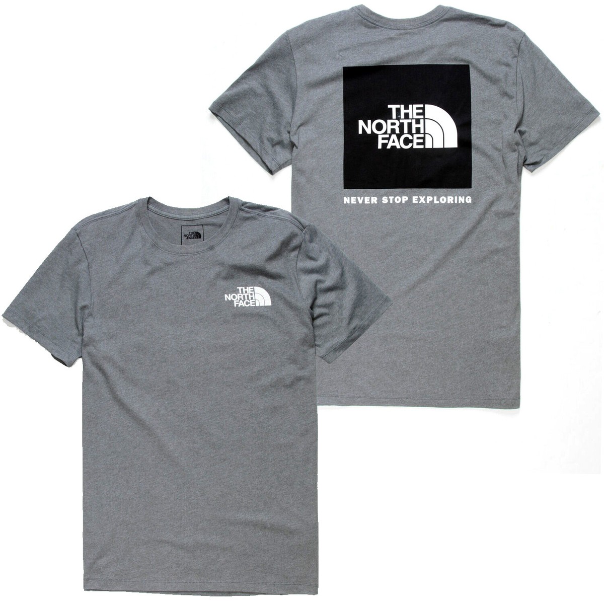 The North Face Mens Box NSE S/S Tee T-shirt - Medium Grey Heather