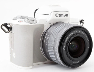 Canon EOS M50 Mark II 2 / Kiss M2 24.1MP 15-45mm Lens Kit Japanese