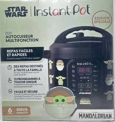 Star Wars~Instant Pot~6 qt Duo Pressure Cooker~Mandalorian~Child