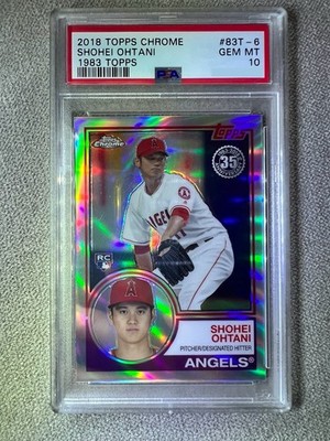 2018 Shohei Ohtani topps chrome RC Card PSA 10 Rookie Refractor | eBay