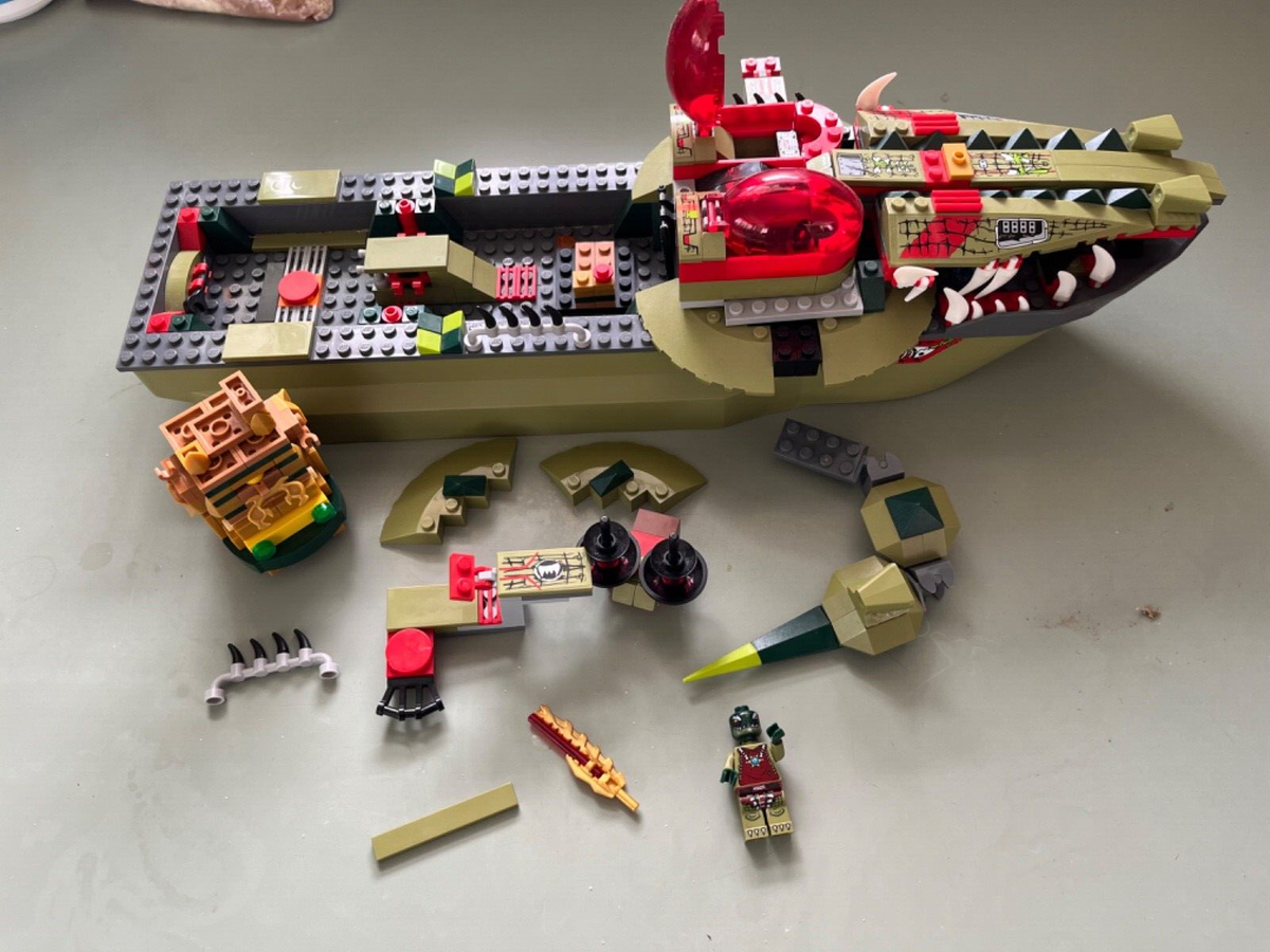 Lego Chima Cragger Command ship 70006 crocodile alligator partial