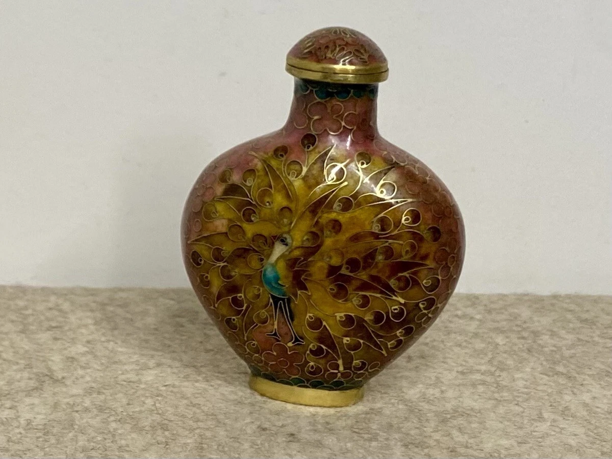 古董原始景泰蓝古董中国鼻烟壶| eBay