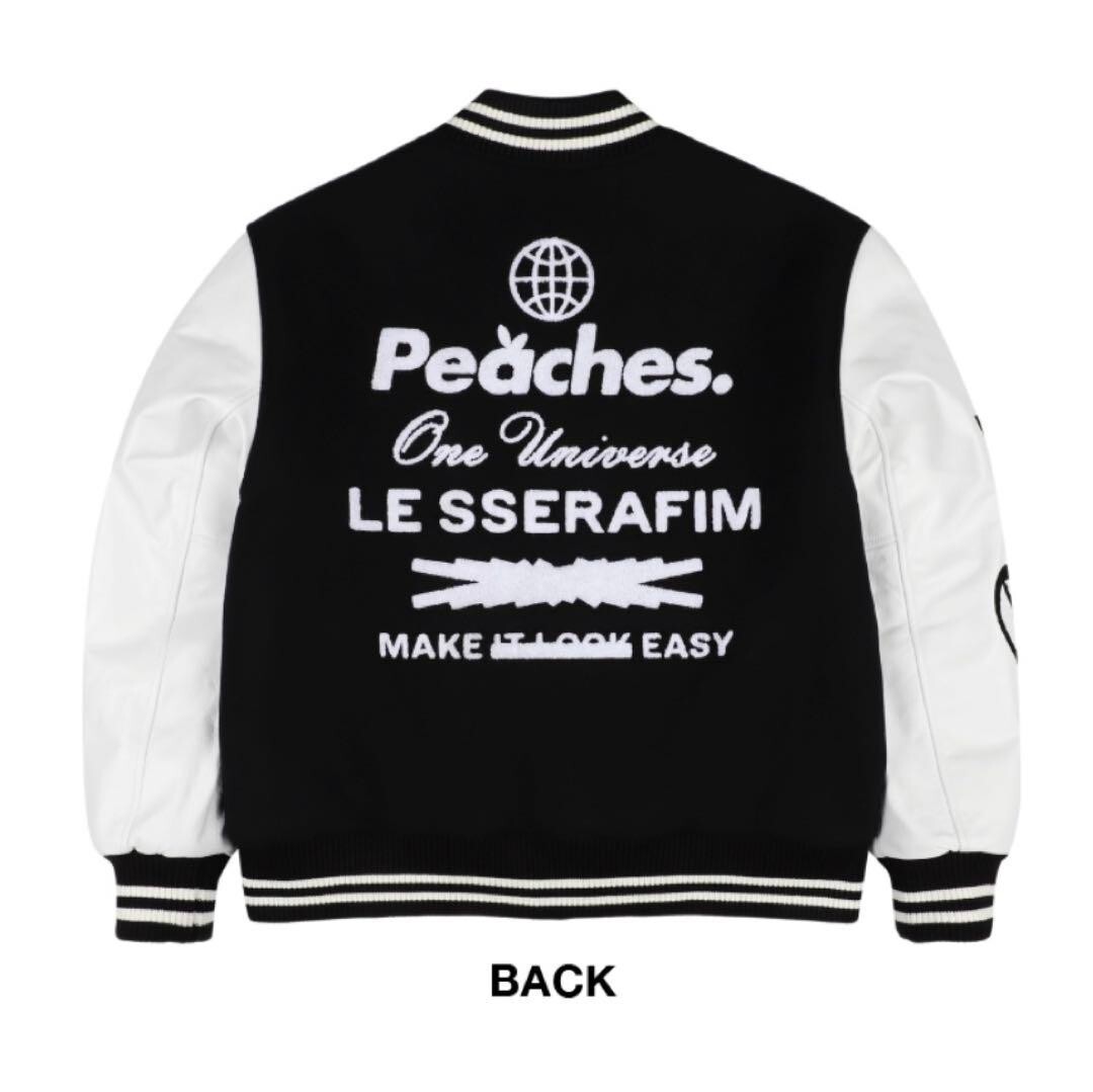 LE SSERAFIM Peaches. VARSITY JACKET XL