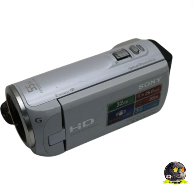 SONY HANDYCAM HD HDR-CX390 Digital Video Camera White 32GB good