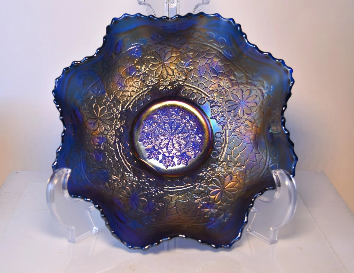 fenton blue carnival glass products for sale | eBay