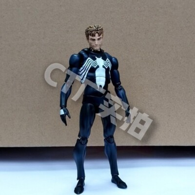 In Stock！MAFEX No.147 Spider-Man Black Costume COMIC Ver. Action