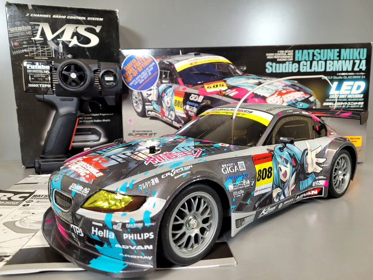 Tamiya 1/10 RC Hatsune Miku Studie Glad BMW Z4 w/ESC LED TT01