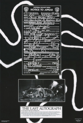 POSTER : JAMES DEAN - LAST AUTOGRAPH - CAR WRECK #3145 | eBay
