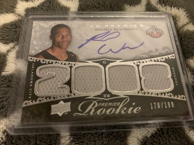 2008-09 UD Premier RC #104 Russell Westbrook RPA /199 Rookie Patch