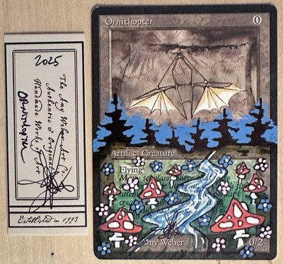 MTG Ornithopter Alter Altered Sketch Art Amy WEBER Magic | eBay