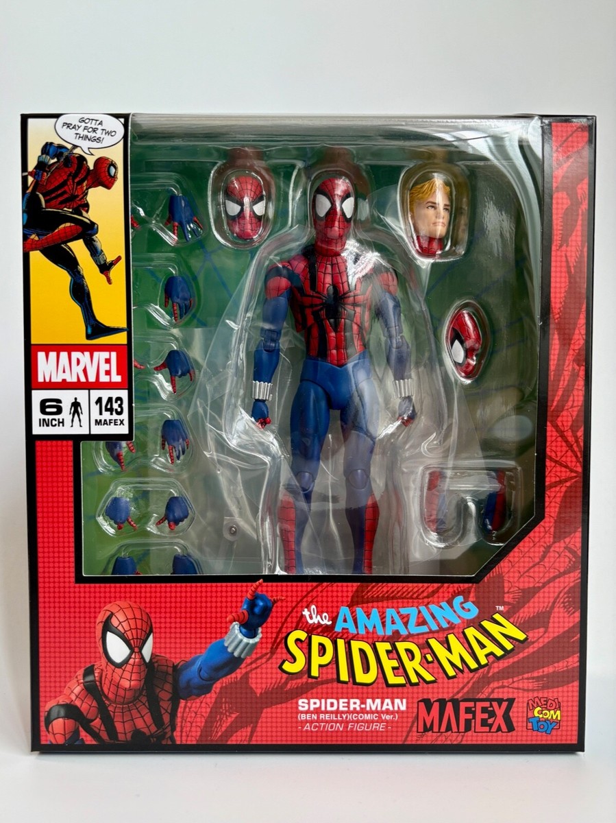 MEDICOM TOY MAFEX No.143 SPIDER-MAN BEN REILLY COMIC Ver. Action