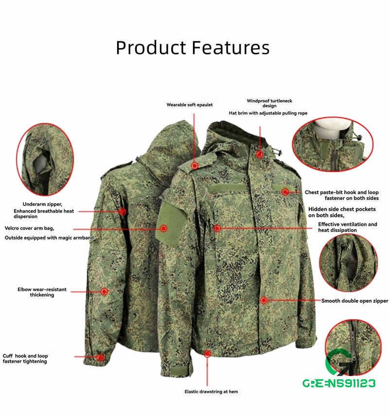 Russian VKBO lv5 Replica Tactical Jacket Pants Soft Shell EMR