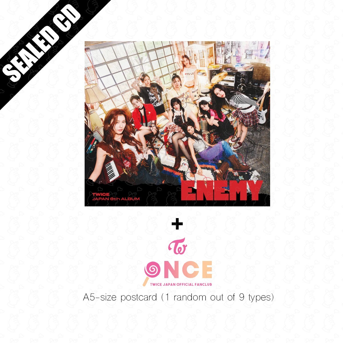 TWICE JAPAN ALBUM ENEMY ALL TYPE SEALED CD ONCE JAPAN SOLO CD JYP