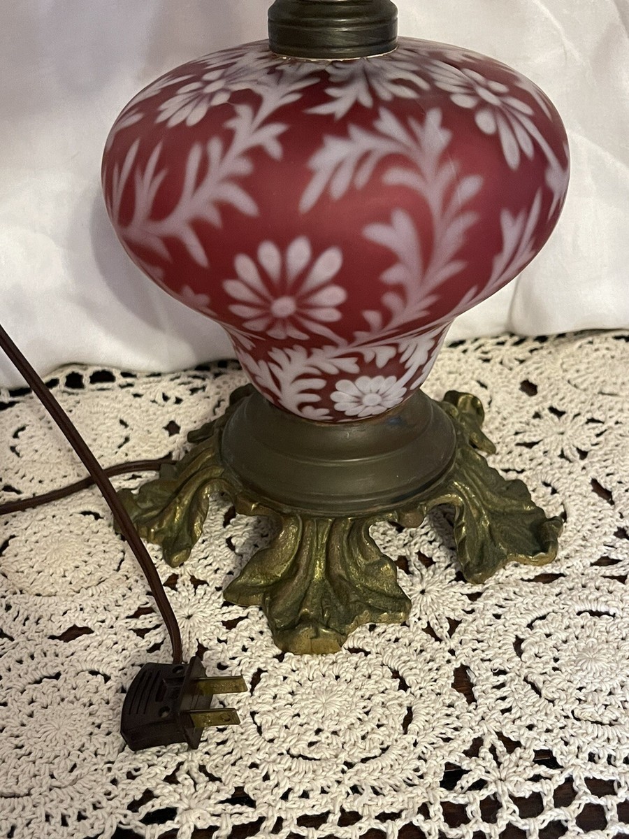 OLD FENTON デイジー&ファーン オパールセント ガラスシェード