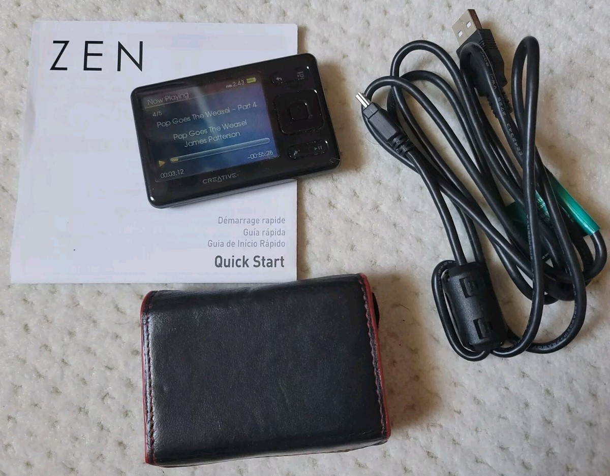 Creative ZEN MX 8GB MP3 Media Player w/ FM Radio, Case, Expandable