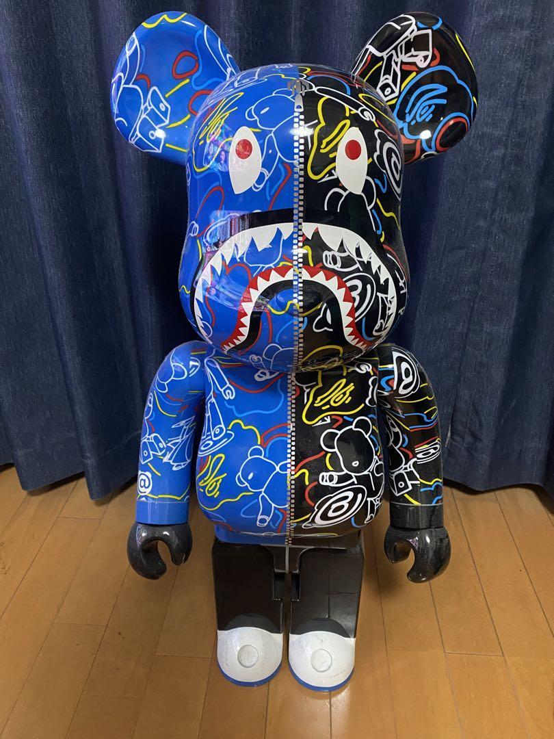 Bearbrick x BE@RBRICK BAPE CAMO SHARK 1000％ BAPE x Hajime