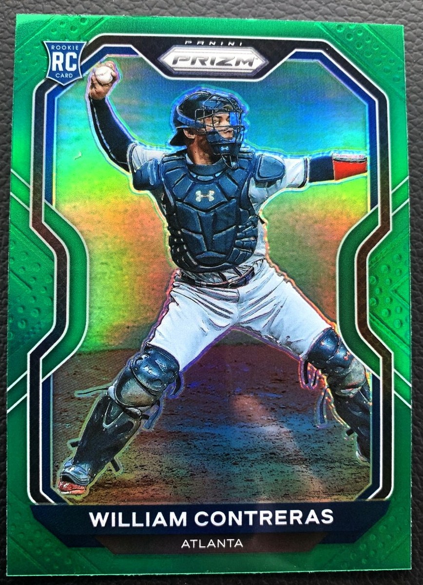 WILLIAM CONTRERAS(ATLANTA BRAVES)2021 PANINI PRIZM/TIER II GREEN
