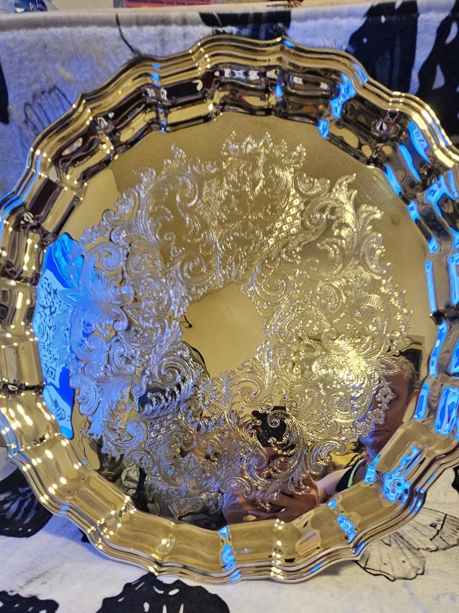 VTG THE SHEFFIELD SILVER CO Silverplated 14” Round Victorian