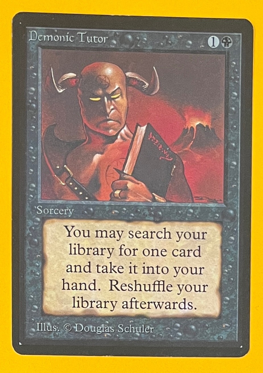 マジック：ザ・ギャザリング Demonic Tutor Beta MTG Beta Demonic