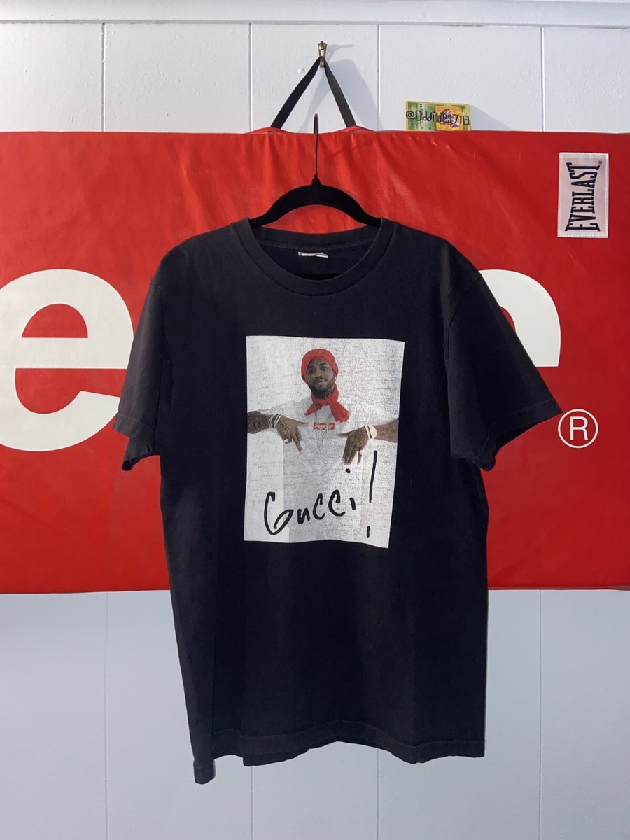 Supreme FW16 Gucci Mane Tee Black Rare Trap God 1017 2016 Archive