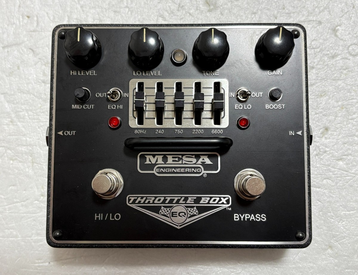 Mesa Boogie Throttle Box EQ Distortion Guitar Effect Pedal with
