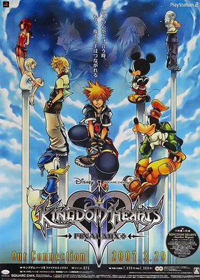 KINGDOM HEARTS II Final Mix+ B2 Promo Poster Package Art SQUARE
