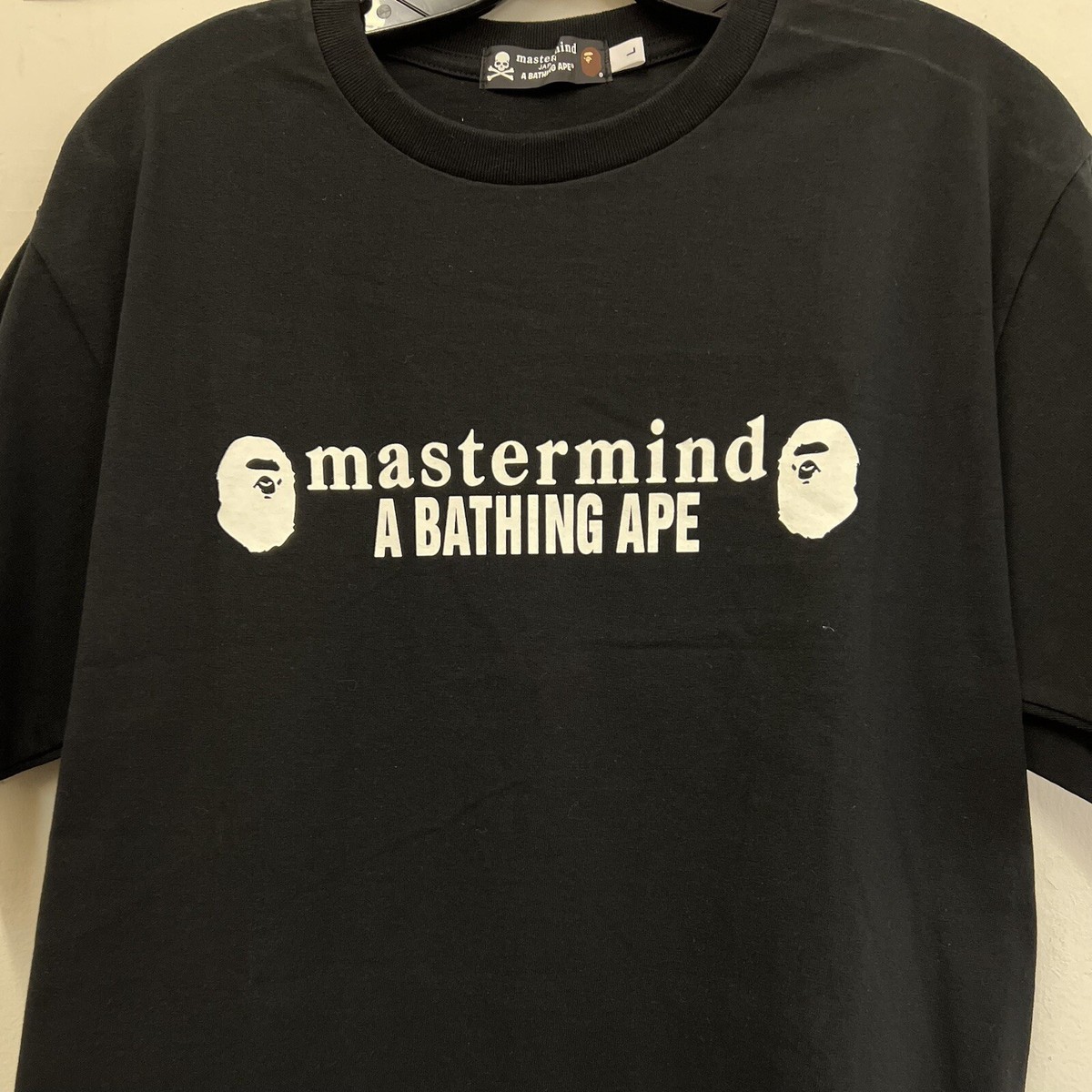 Bape x Mastermind Japan Tee T-Shirt Black Sz L Large 2016 A
