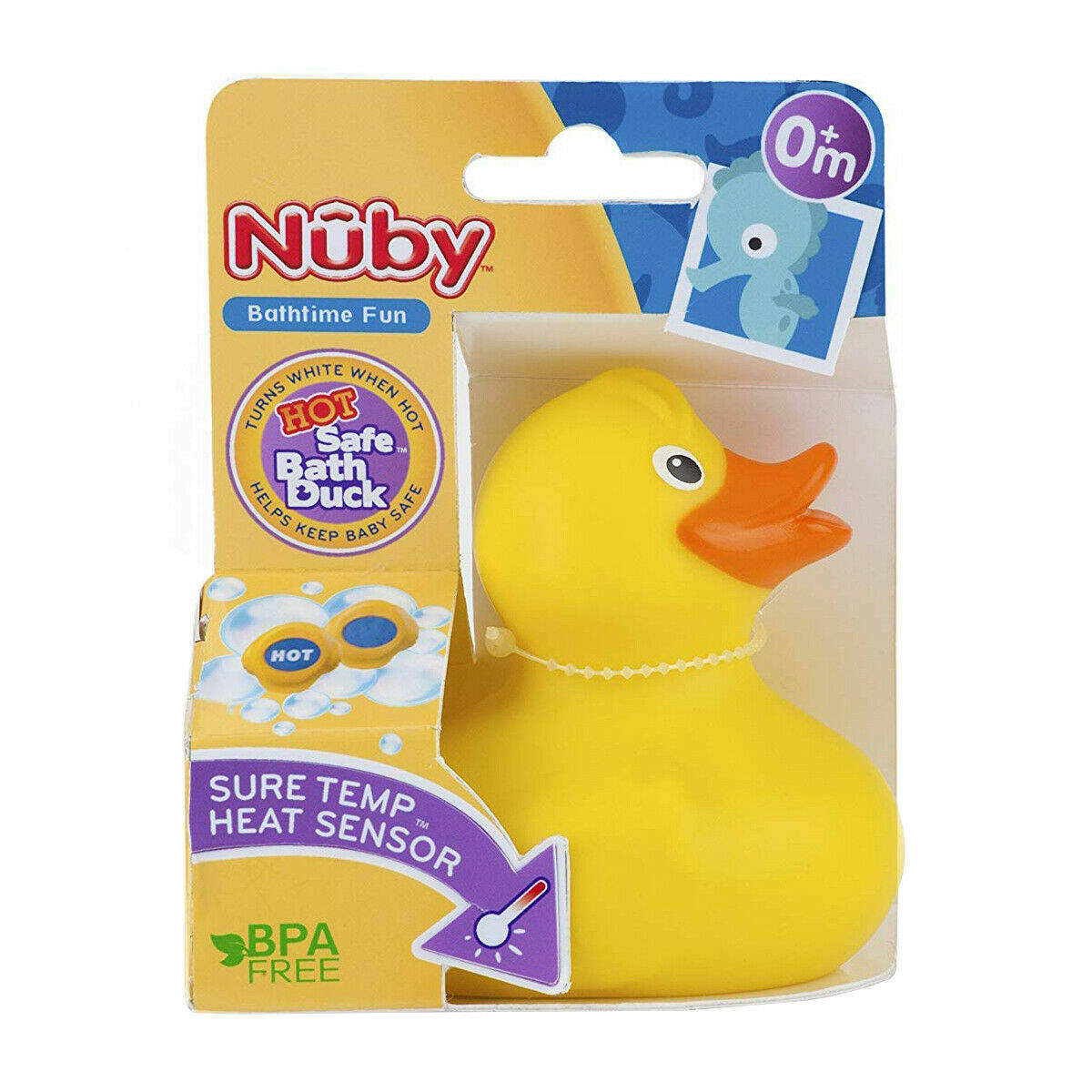 Nuby Bathtime Hot Safe Rubber Duck Bath Time Fun | eBay