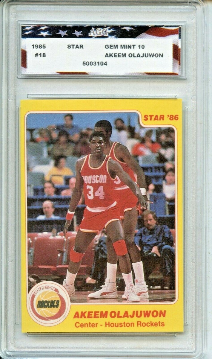 その他 star85 akeem olajuwon RC!!! 1985 Star All Rookies #1 Akeem