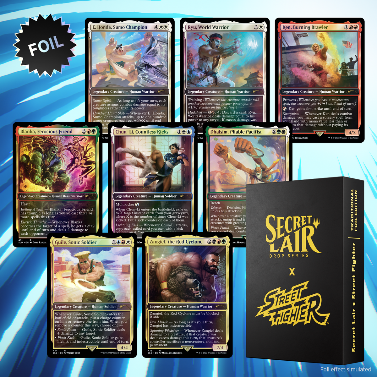MTG Foil 基本土地5種 Secret Lair SLD MTG Foil基本土地5種(平地、島