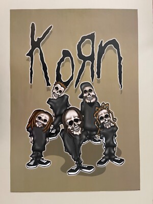 00s デッドストックKORN 大判ポスター 90s デッドストック KORN 大判