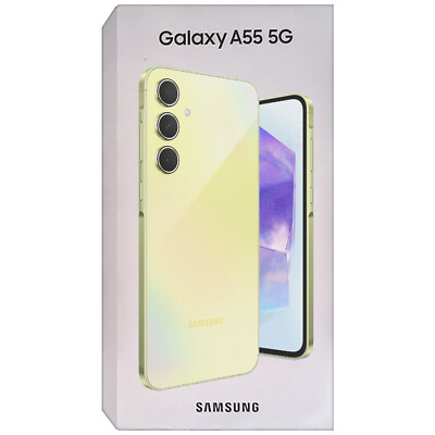 Samsung Galaxy A55 5G Awesome Lemon 256GB + 8GB Dual-SIM Unlocked