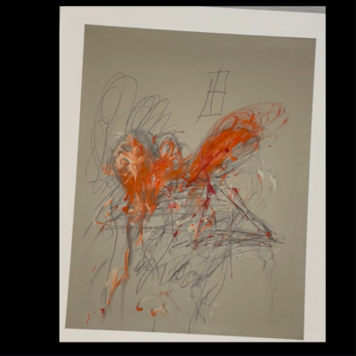 Cy Twombly - Leda and the Swan, Giclee Print Abstract Art Poster