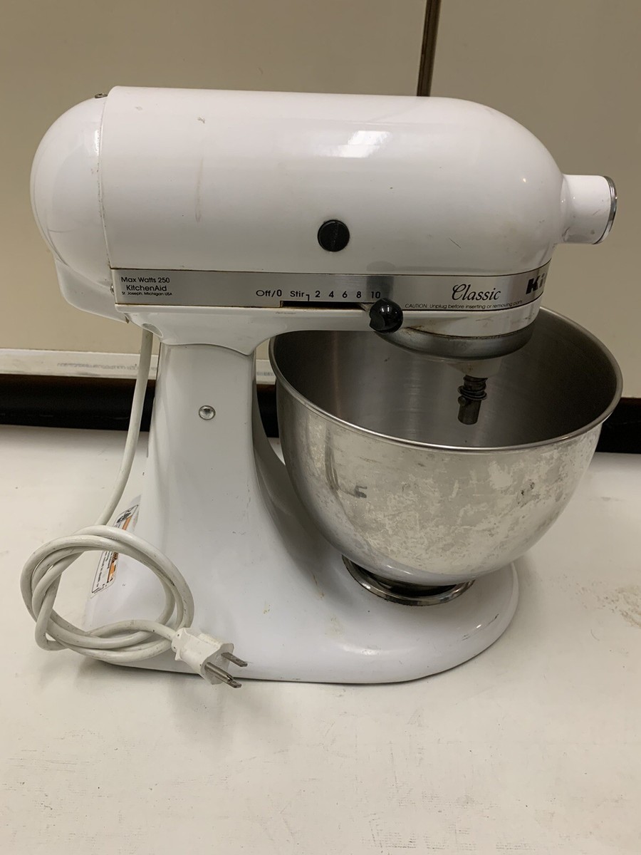 Kitchenaid White Stand Mixer Power 250-Watt Tested Working | eBay